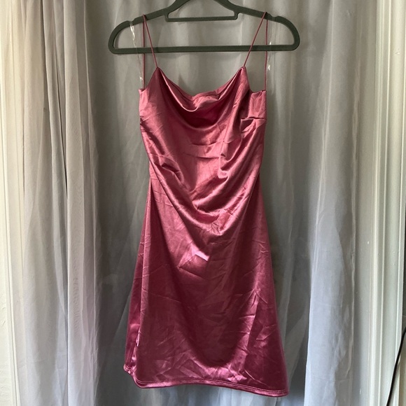 Windsor Dresses & Skirts - Windsor Pink Satin Slip mini Dress size large